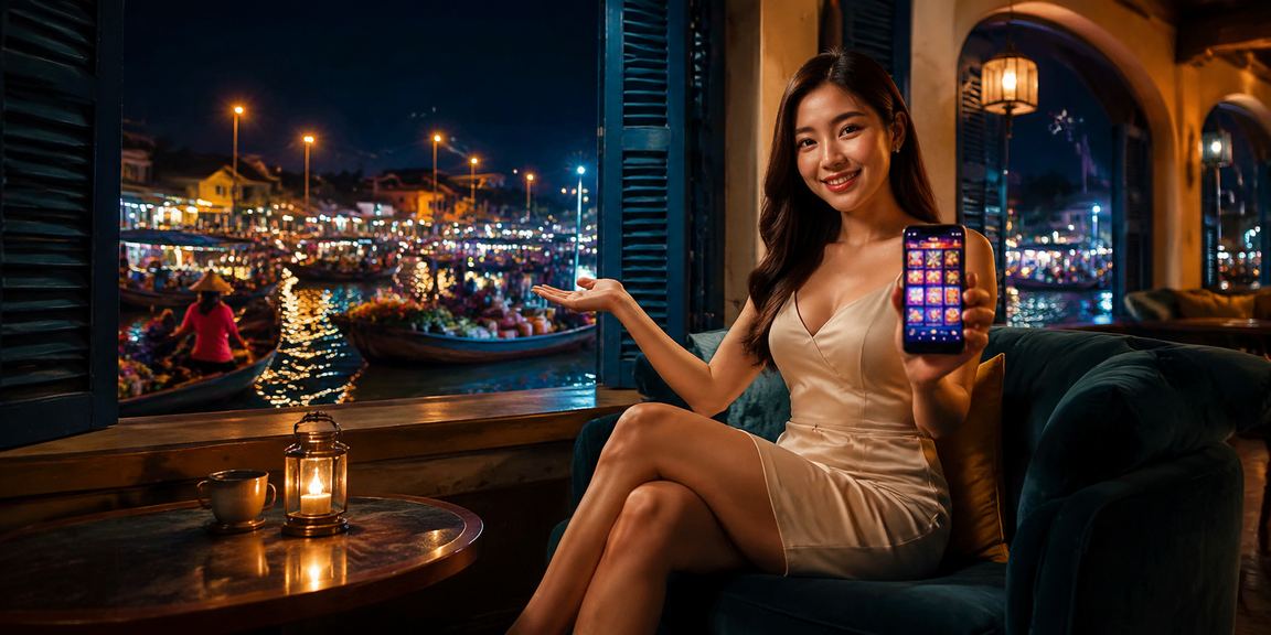 Người chơi tại Cần Thơ ngồi quán cà phê xem phân tích cá cược trên smartphone