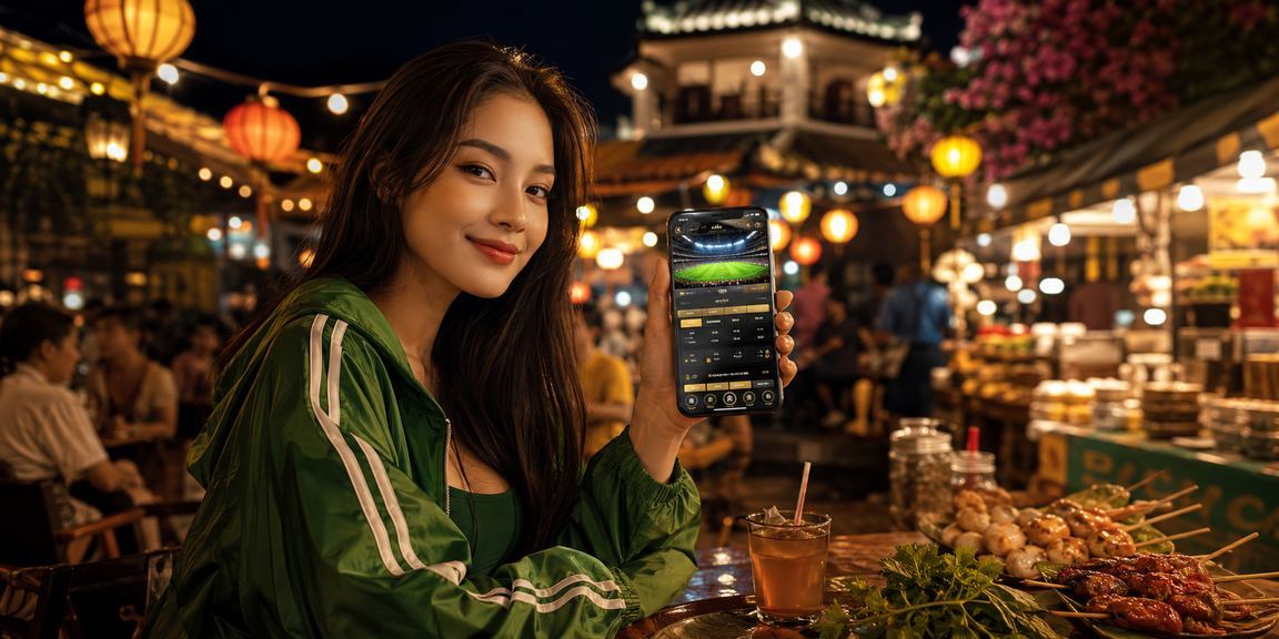 Người dùng Đà Lạt thư giãn tại quán cà phê và tham gia cá cược thể thao một cách thư thái