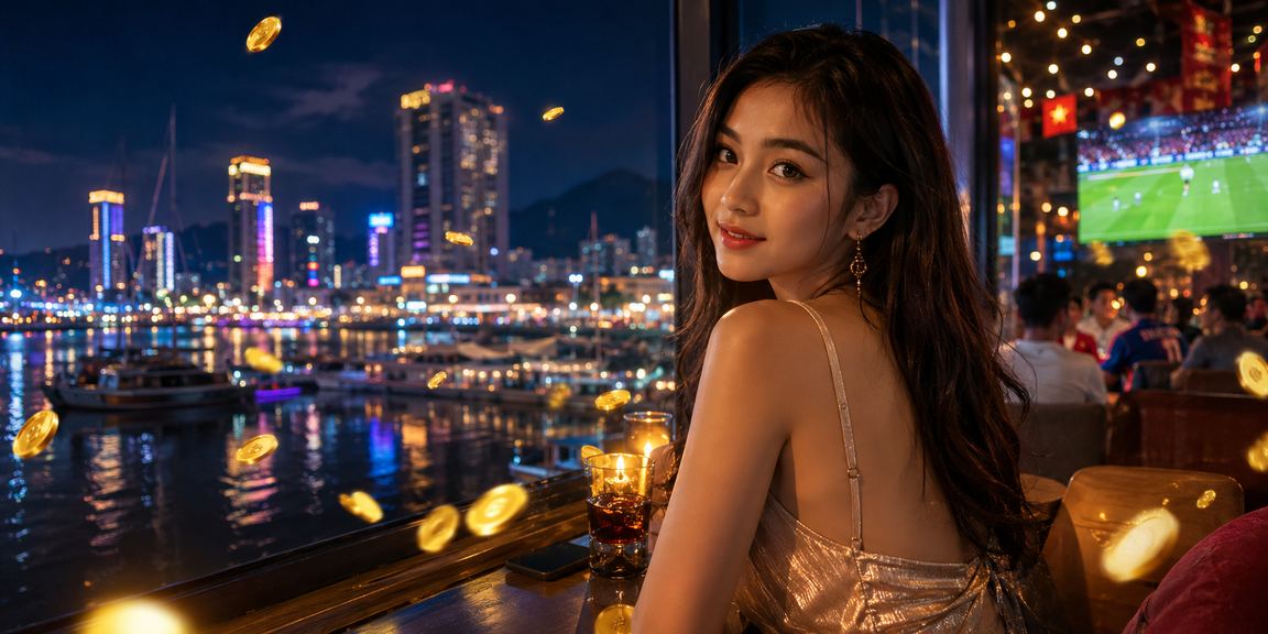 Người dùng Nha Trang dùng ứng dụng casino tại quán cà phê và liên hệ hỗ trợ trực tuyến